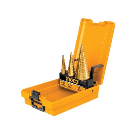 3Pcs Step Drill Bit Set