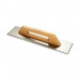 TROWEL 10X10 400MM WOODEN HAND