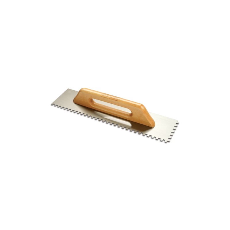 TROWEL 10X10 400MM WOODEN HAND